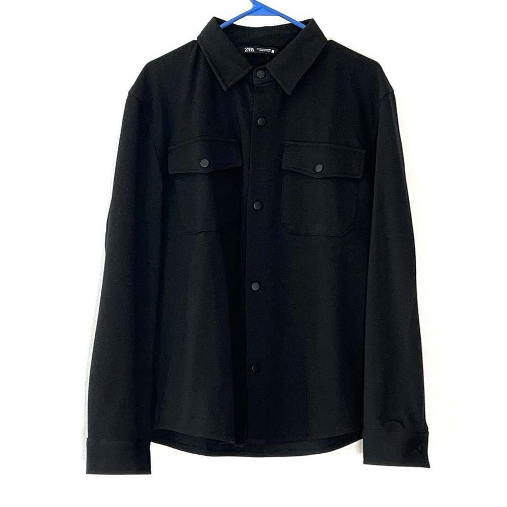 Zara Men’s Black Button Down Shirt